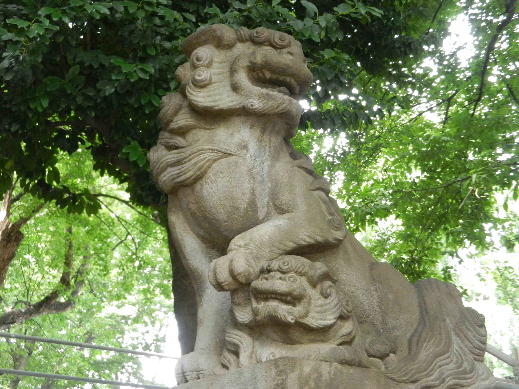 花園神社の狛犬様（右）