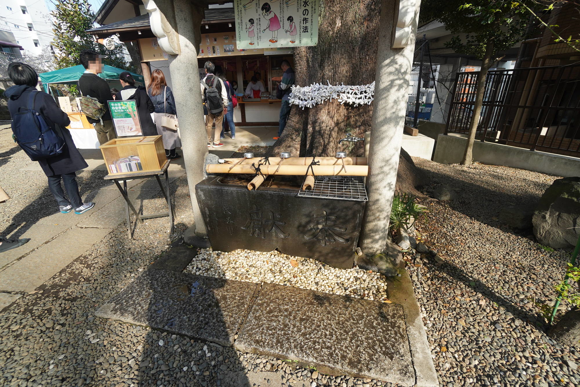 上目黒氷川神社の手水舎